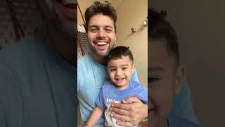 Tharla tar mag “Arjun Subhedar “ actor amit bhanushali with his cute and charming  son Hridhaan