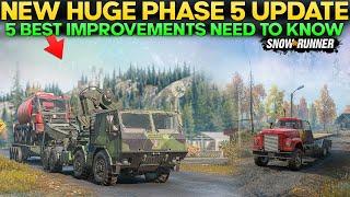 New Phase 5 Update 5 Best Improvements in SnowRunner You Need to Know