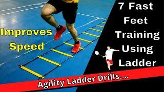 7 Agility Ladder Drills | Fast Feet Training | Badminton Training