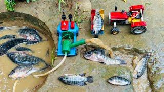 Catch fish using mini water pump | fishing exciting | diy tractor ‪@Mini Fish Creator