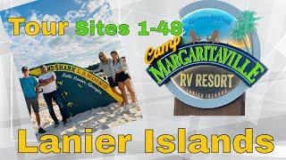 Camp Margaritaville RV Resort  Lake Lanier sites 1-48 Tour
