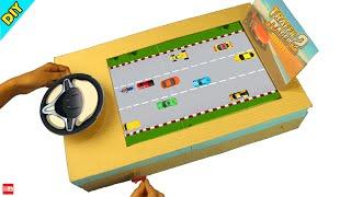 How To Make Traffic Car Racing Desktop Game from Cardboard