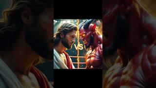 Jesus vs Demon  | Divine Knockout in Jungle Ring  #JesusVsDemon #EpicFight #Shorts