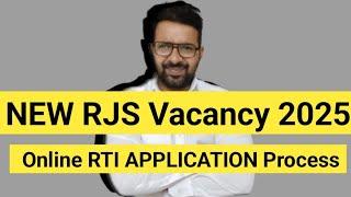 New RJS Exam 2024-25 || RTI Application Process for Mains Exam Copy