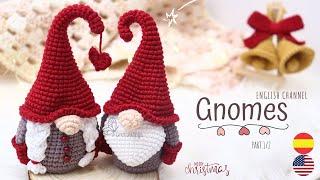 CHRISTMAS GNOMES AMIGURUMIS CROCHET FABRIC Part 1/2 - Tutorial Sub / GretaWings