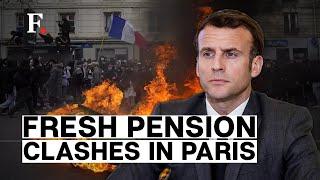 Violence Erupts as French Police Clash with Pension Reform Protestors on the Streets of Paris