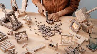 Now on Kickstarter: Wooobe | Wooden Dovetail Building Blocks