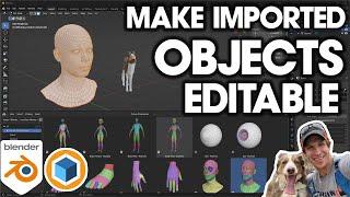 How to Make IMPORTED ASSETS EDITABLE in Blender!