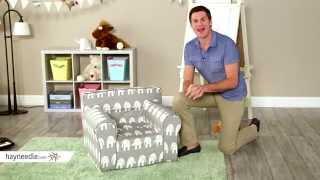 Here and There Kids Chair - Gray Elephant - Product Review Video