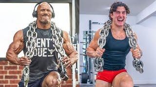 I Tried The Rock's BRUTAL Leg Day...