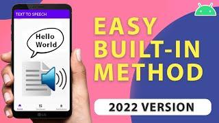 Text To Speech Tutorial - Android Studio Example