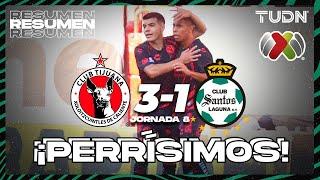 HIGHLIGHTS | Tijuana 3-1 Santos | Liga Mx -AP2024 - J8 | TUDN