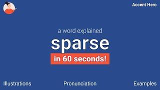 SPARSE - Meaning and Pronunciation