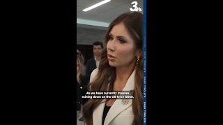Kristi Noem reacts