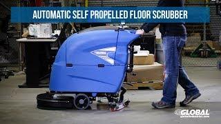 Global Industrial Auto Floor Scrubber - Self Propelled Floor Machine