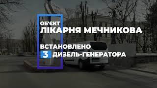 Дизельні генератори для лікарні імені Мечникова у Дніпрі