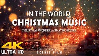 Christmas Wonderland Atmosphere 4k: Scenic Winter Relaxation Film with Top Christmas Songs