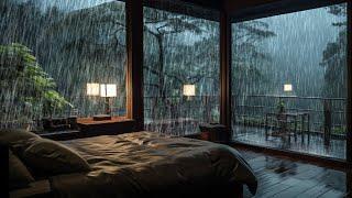 SOFT RAIN Sound for Sleeping in Bedroom | Sleep and Relaxation, Meditation