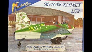 Revolutionary 3D printed Me163B Komet 1/72 GasPatch kit review