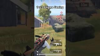 1 vs 3 Enigma Gaming  #aceblack #bgmi #shortsfeed