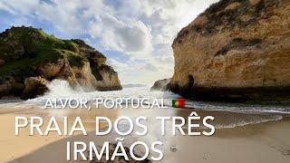 Praia dos Três Irmãos, Portugal (4K)