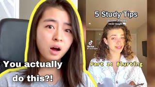 Valedictorian reacts to VIRAL TikTok Study Hacks