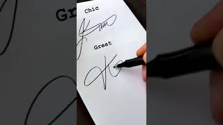 letter K special work (signeture kaise kare)#sign #signetring #shorts
