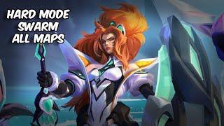 Beating ALL The Swarm Maps on HARD MODE!! League of Legends Swarm!