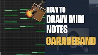 How To Draw Midi Notes By Hand in GarageBand