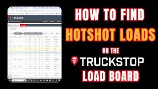 How to Find HOTSHOT Loads with Truckstop Load Board Pro