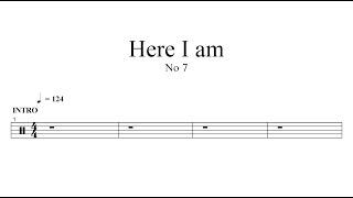 No 7 - Here I am | Drum Sheet Music