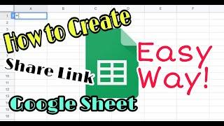 HOW TO CREATE GOOGLE SHEET / TUTORIAL