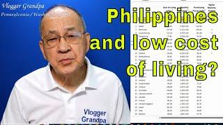 Does Philippines offer the lowest cost of living to retirees?