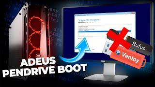 ADEUS PENDRIVE BOOT! Microsoft LIBERA comando que ADICIONA a ISO DIRETO na BIOS para FORMATAR PCs