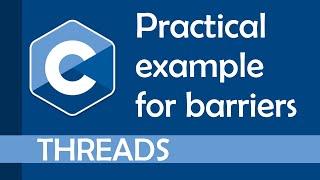 Practical example to barriers (pthread_barrier)