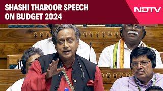 Shashi Tharoor Lok Sabha Speech On Budget 2024: "BJP Has Run Out Of Ideas"
