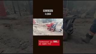 Самоходная тележка Мотомул облегчит работу  #ландшафтныйдизайн #стройтехника #мотоблок #минидумпер