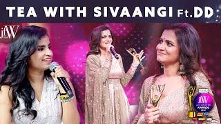 Tea with Sivaangi with DD | Divya Dharshani| JFW Achievers Awards 2022 | JFW