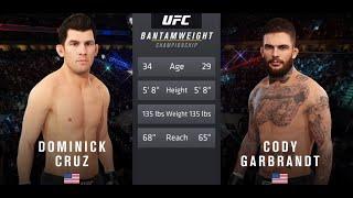 Cody Garbrandt vs Dominick Cruz | UFC #ufc | FREE FIGHT | T.S.V.TheHive | EA Sports UFC 4 #ufc4 2022