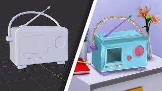 Let's Create CC! - Cute Retro Radio + DOWNLOAD | Sims 4