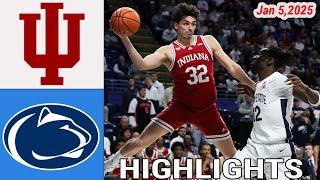 Indiana Hoosiers vs Penn State Nittany Lions Men's Basketball | Jan 5,2025 Game Highlights