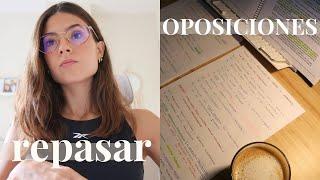 Cómo REPASAR los temas de la OPOSICIÓN  | Técnicas de estudio desde el principio hasta el examen