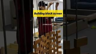 Build a screen with building blocks #customfurniture #screen