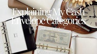 Explaining My Cash Envelope Categories | I Have 80 Cash Envelopes!!!