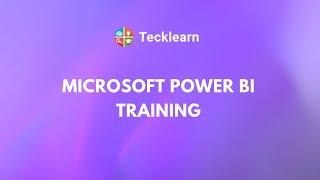 Microsoft Power BI Training