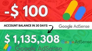 Earn $1,135,308/Day with Google Adsense for FREE