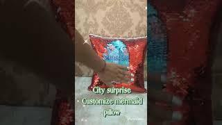 Customize mermaid pillow