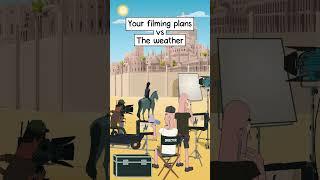 Filmmakers vs The Weather  #shorts #filmmaker #filmmaking #cheapomedia