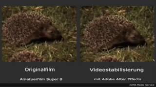 Videostabilisierung - Super 8 Schmalfilm