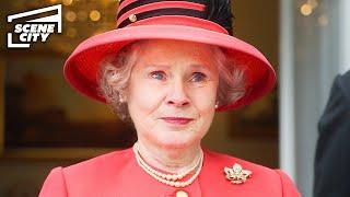 The Queen Receives a Surprise at Golden Jubilee | The Crown (Imelda Staunton, Ed McVey)